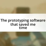 The prototyping software that saved me time